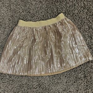 5/$25 Carters Metallic gold shimmery pull on skirt, size 3T